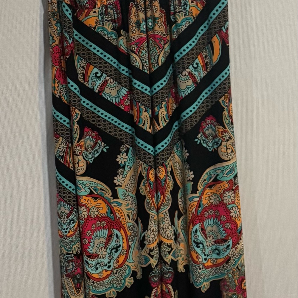 Bohemian Multicolor Maxi Dress. Used. Worn once. 59 inches long. Like new.